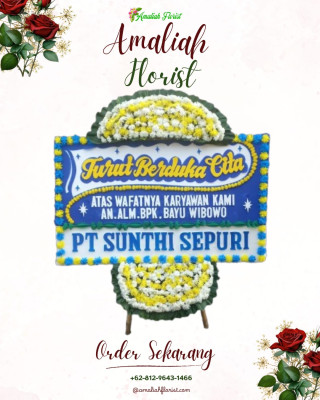 Papan Bunga Duka di Sagalaherang