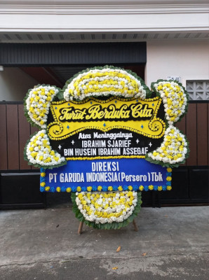 Papan Bunga Duka di Sagalaherang