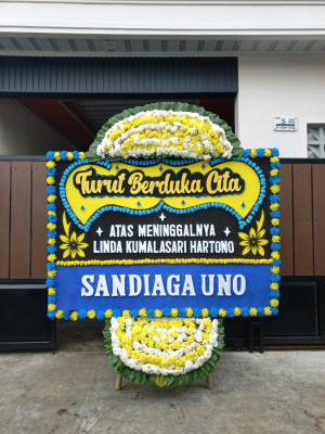 Papan Bunga Duka di Sagalaherang